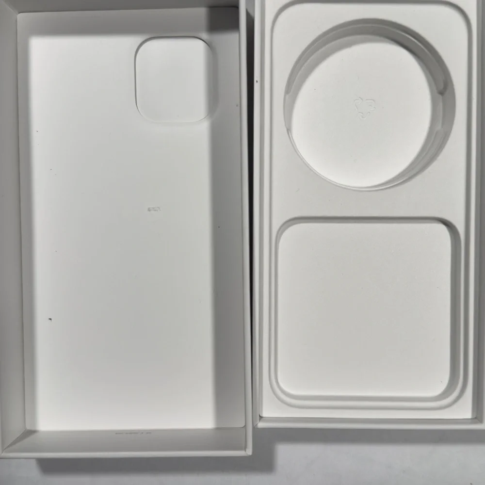 iPhone 12 Pro box empty with stickers